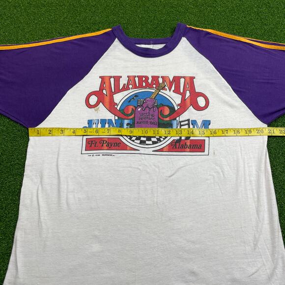 Vintage 1980s Alabama Band June Jam Concert Tour T-Shirt Sz XL - Picture 7 of 10